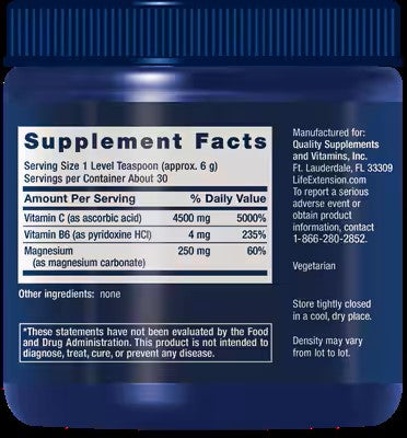 Effervescent Vitamin C - Magnesium Crystals 180 g