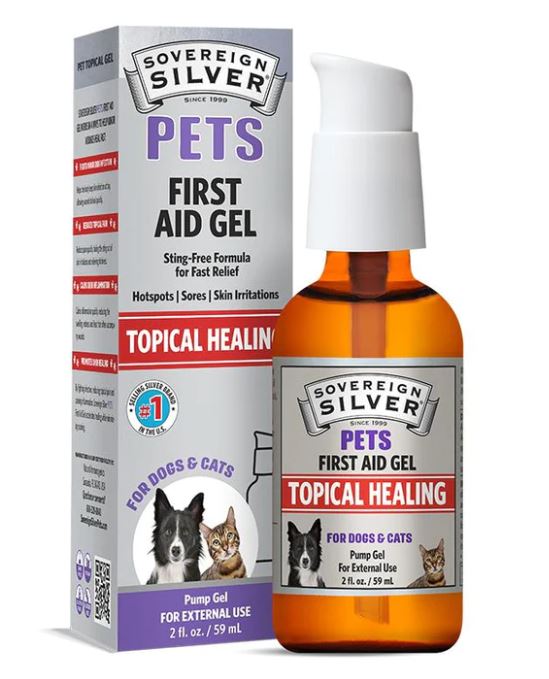 PETS First Aid Gel - Pump 2oz - By Sovereign Silver