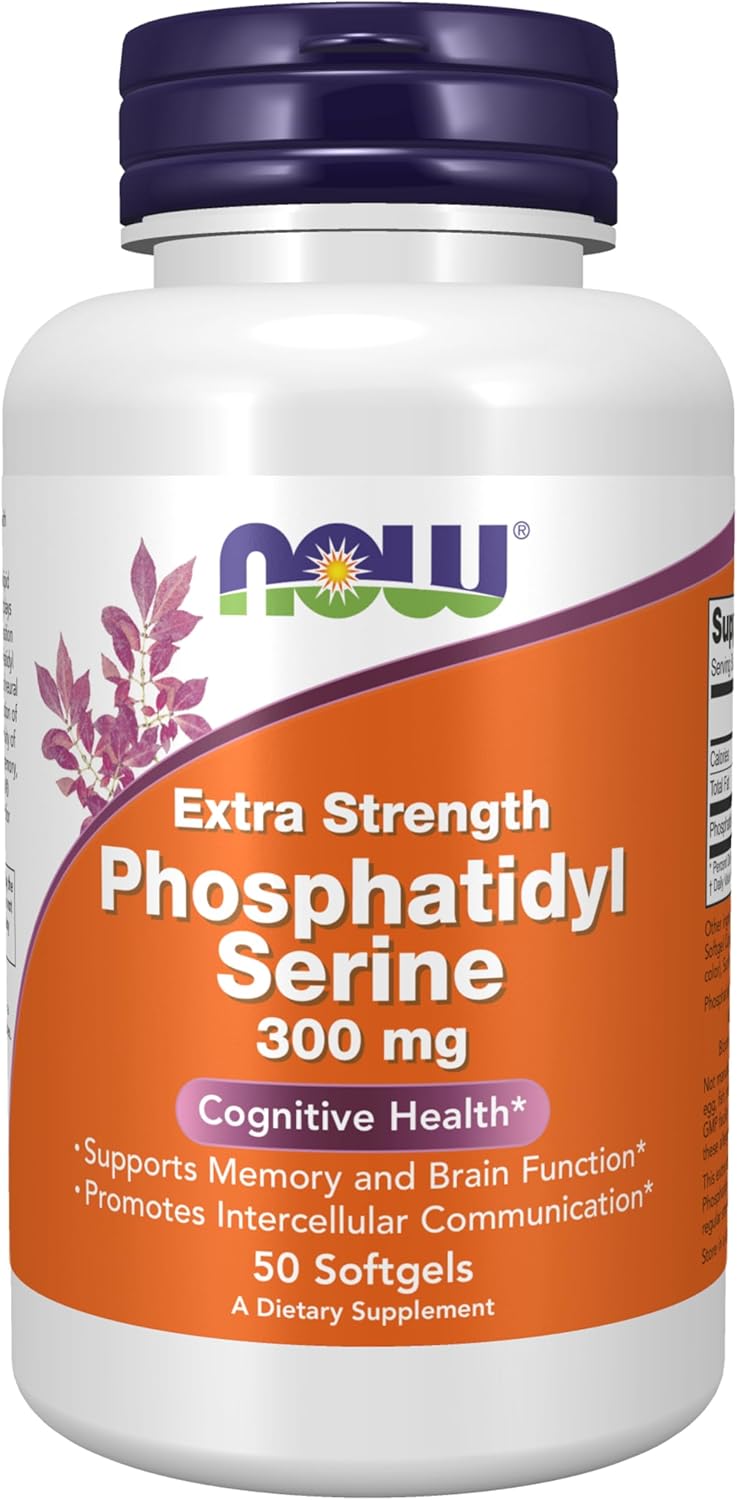 Phosphatidyl Serine 300 mg, Extra Strength 50 Softgels by NOW