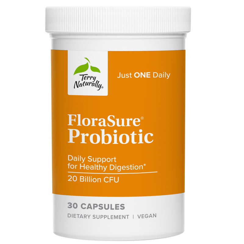 Terry Naturally FloraSure® Probiotic (formerly Colon & Bowel Probiotic) 30 Capsules, by Europharma