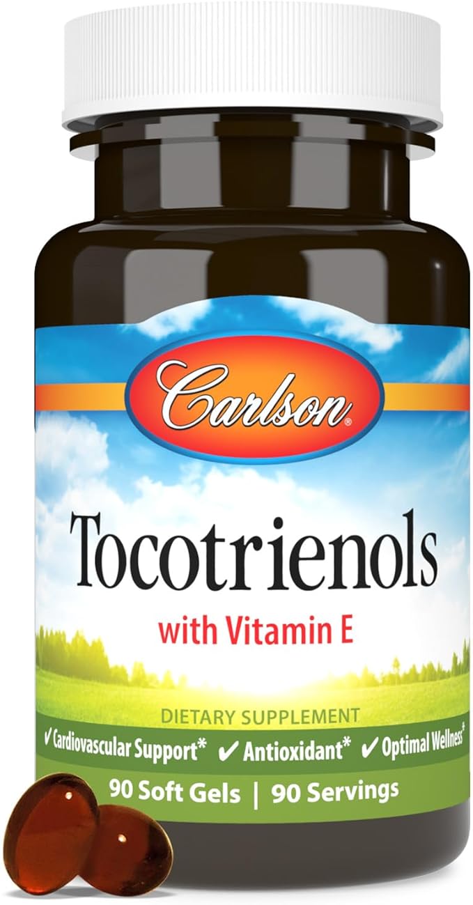 Tocotrienols with Vitamin E 90 Soft gels by Carlson