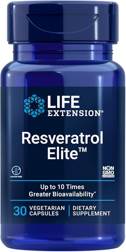 Resveratrol Elite, 30 Vegetarian Capsules by Life Extension