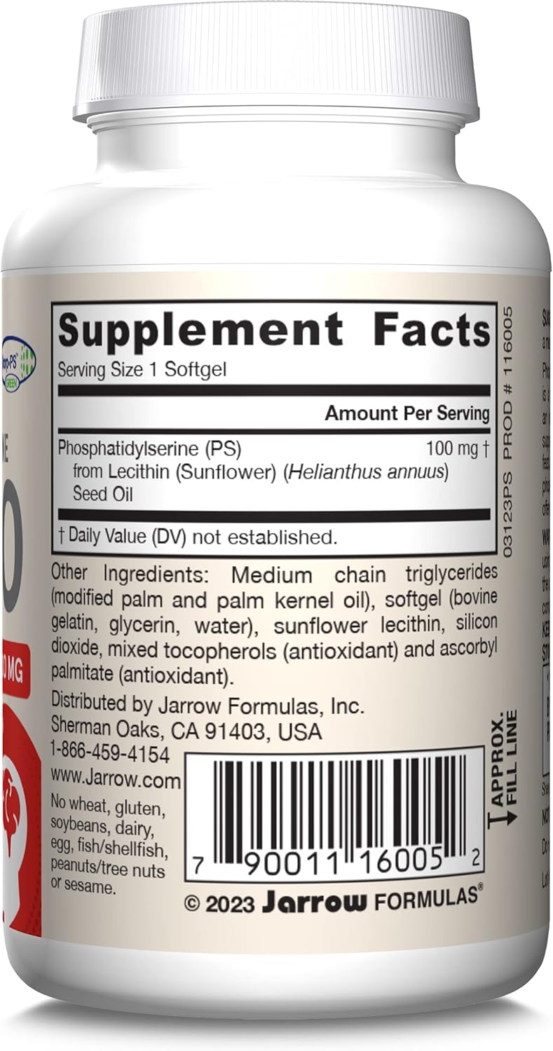 PS 100 Phosphatidylserine 100 mg 30 Softgels