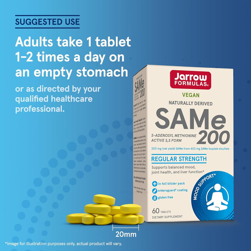 SAMe 200 mg 60 Enteric-Coated Tablets