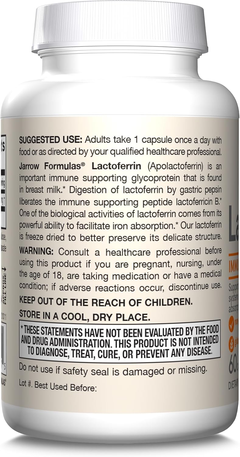 Freeze Dried Lactoferrin 250 mg 60 Capsules