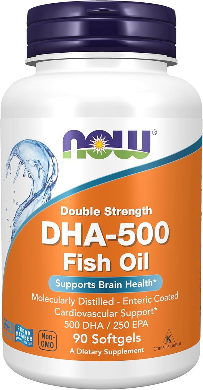 DHA-500, Double Strength, 90 Softgels by NOW