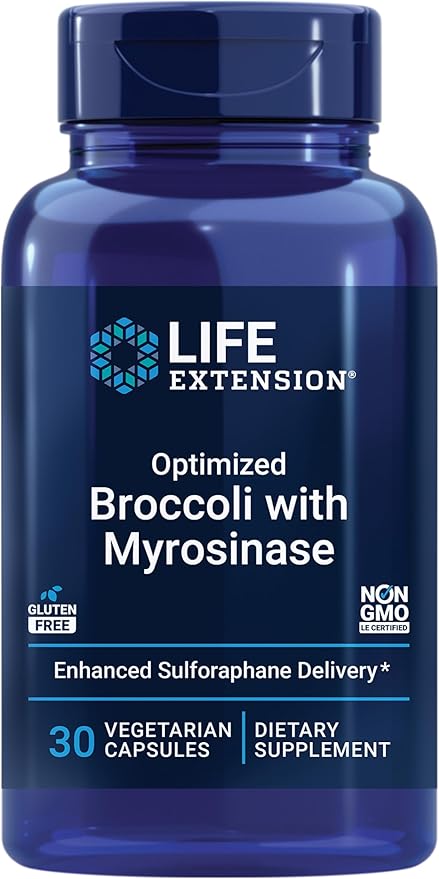 Optimized Broccoli and Myrosinase, 30 Vegetarian Capsules by Life Extension