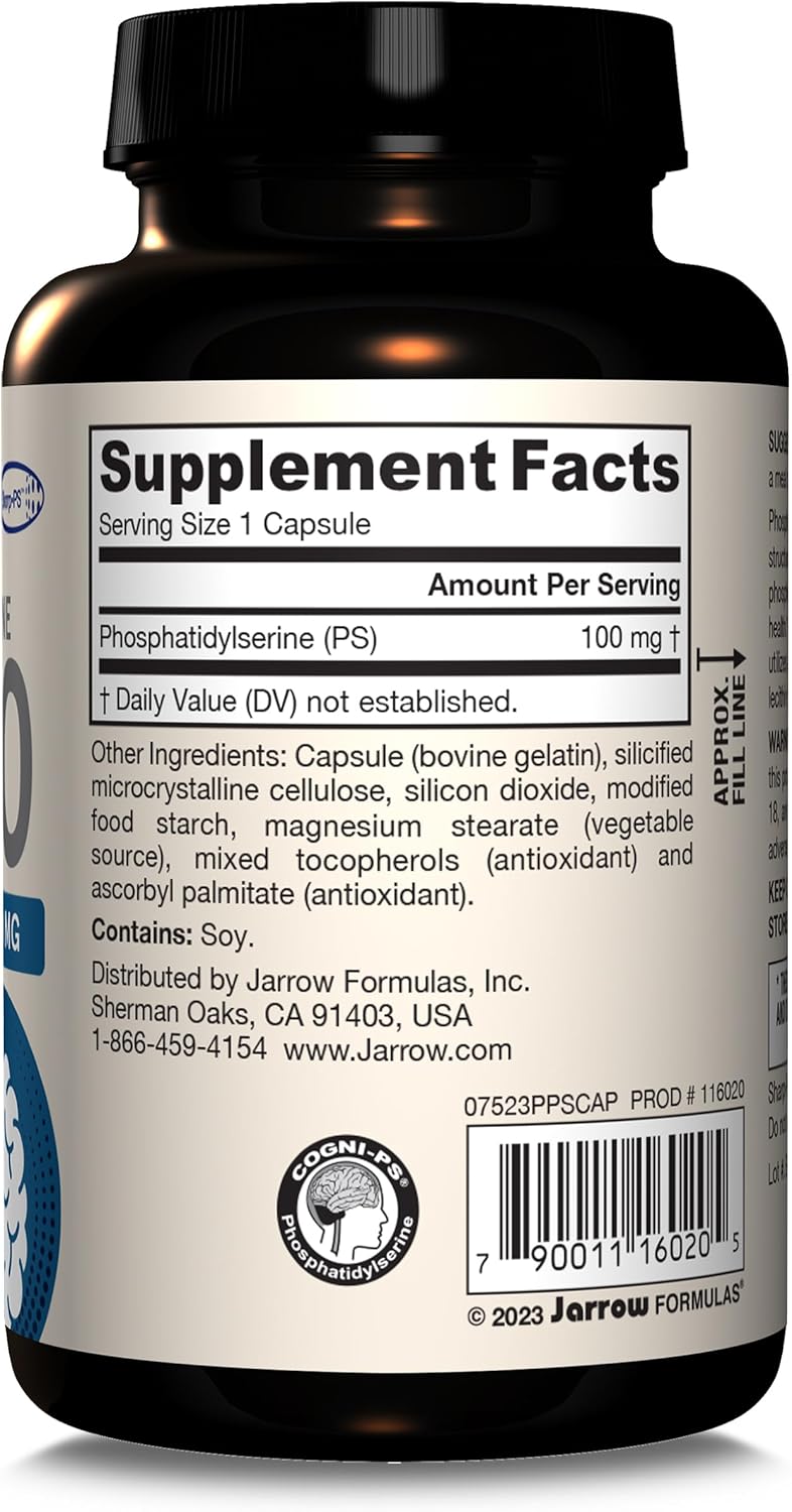 PS 100 Phosphatidylserine 100 mg 120 Capsules