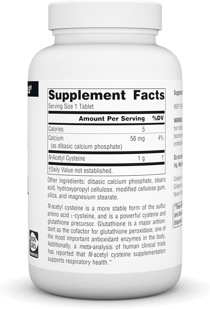 N-Acetyl Cysteine, 1,000 mg, 120 Tablets by Source Naturals
