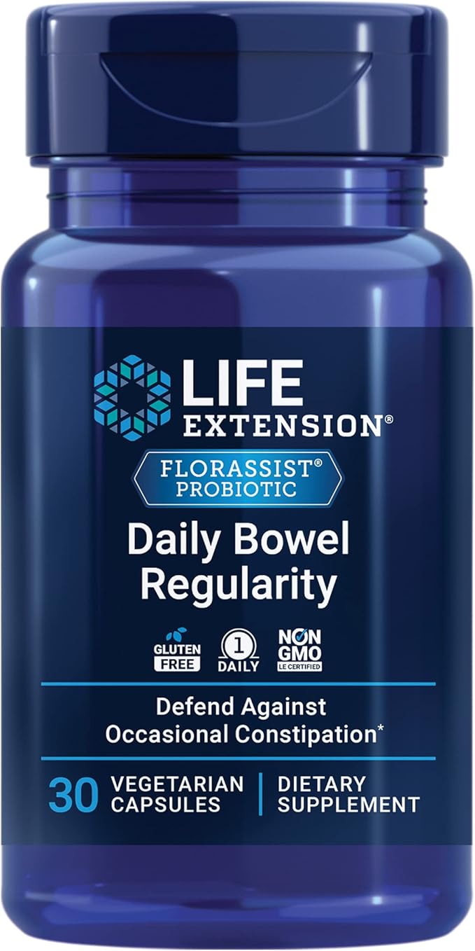 Florassist® Probiotic, Daily Bowel Regularity, 30 Vegetarian Capsules by Life Extension
