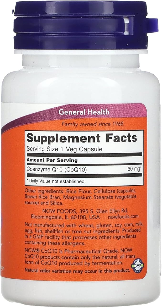 CoQ10 60 mg - 60 Veg Capsules by NOW