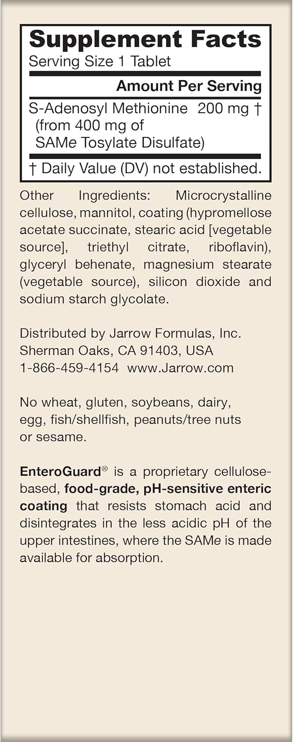 SAMe 200 mg 20 Enteric-Coated Tablets