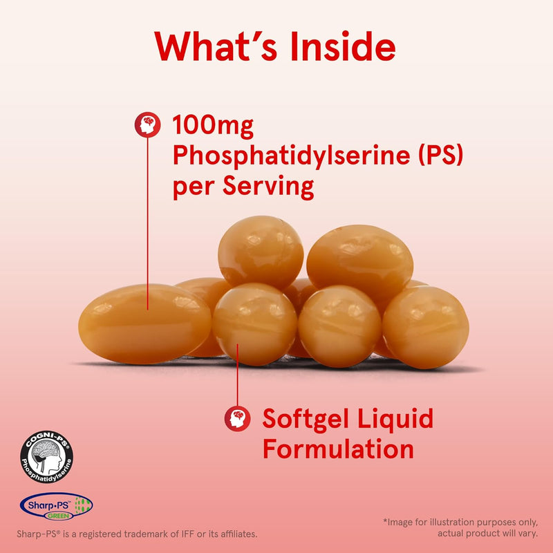 PS 100 Phosphatidylserine 100 mg 30 Softgels
