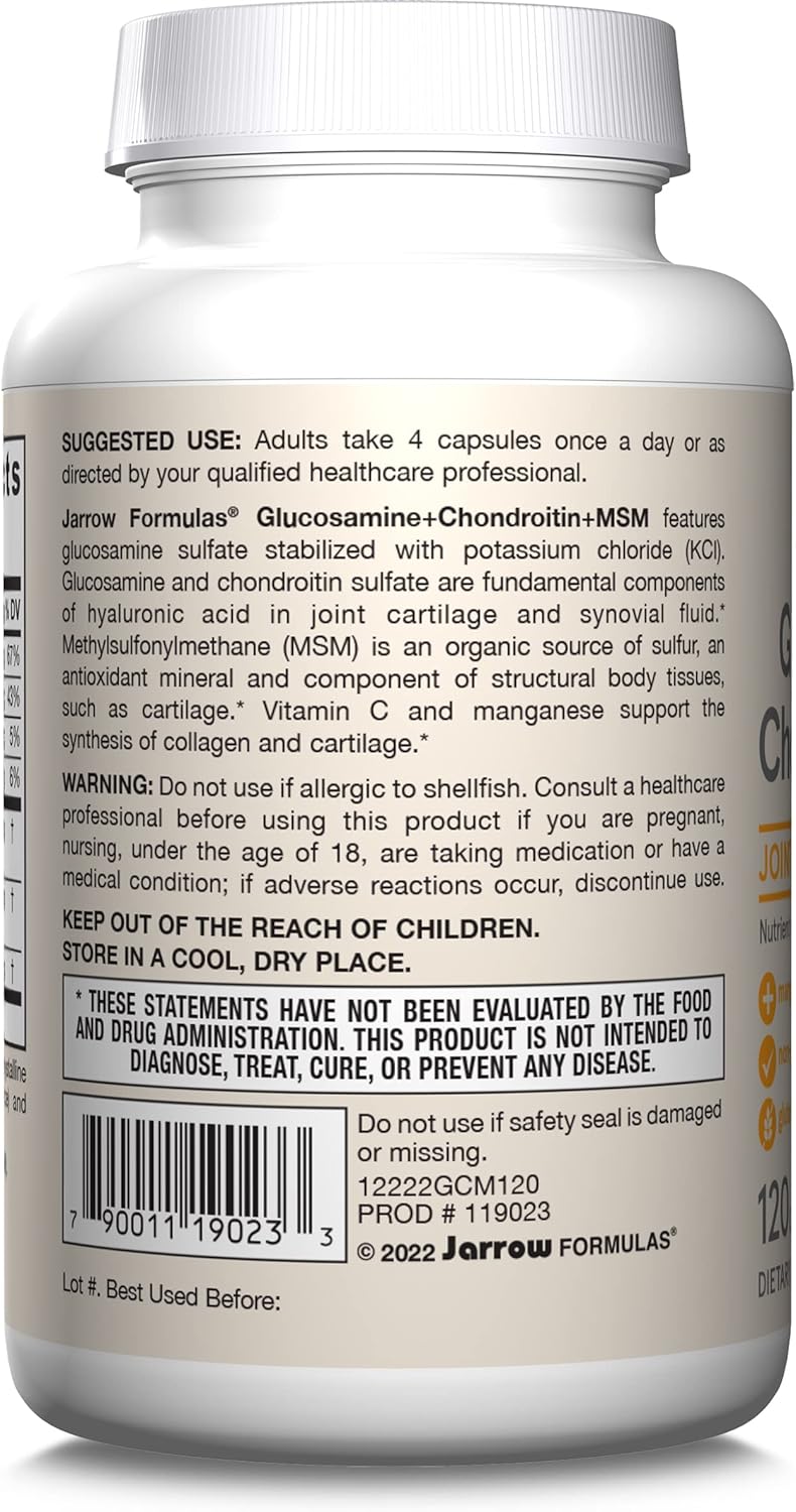 Glucosamine + Chondroitin + MSM 120 Capsules