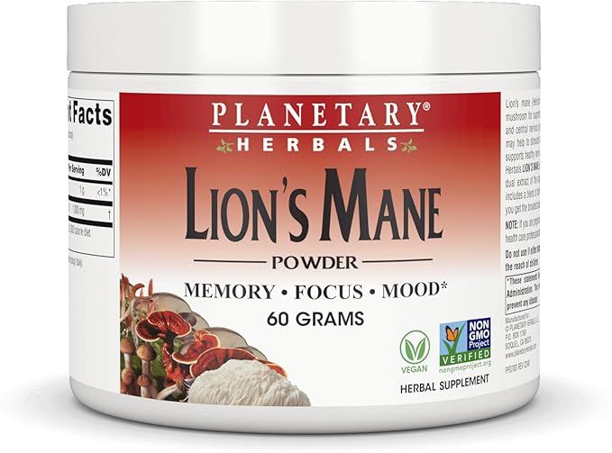 Lion’s Mane Powder 60g by Planetary Herbals