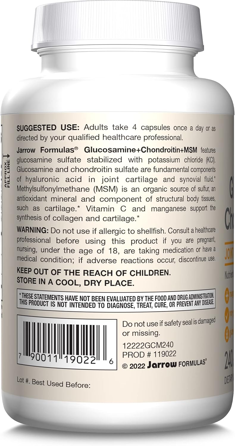 Glucosamine + Chondroitin + MSM 240 Capsules