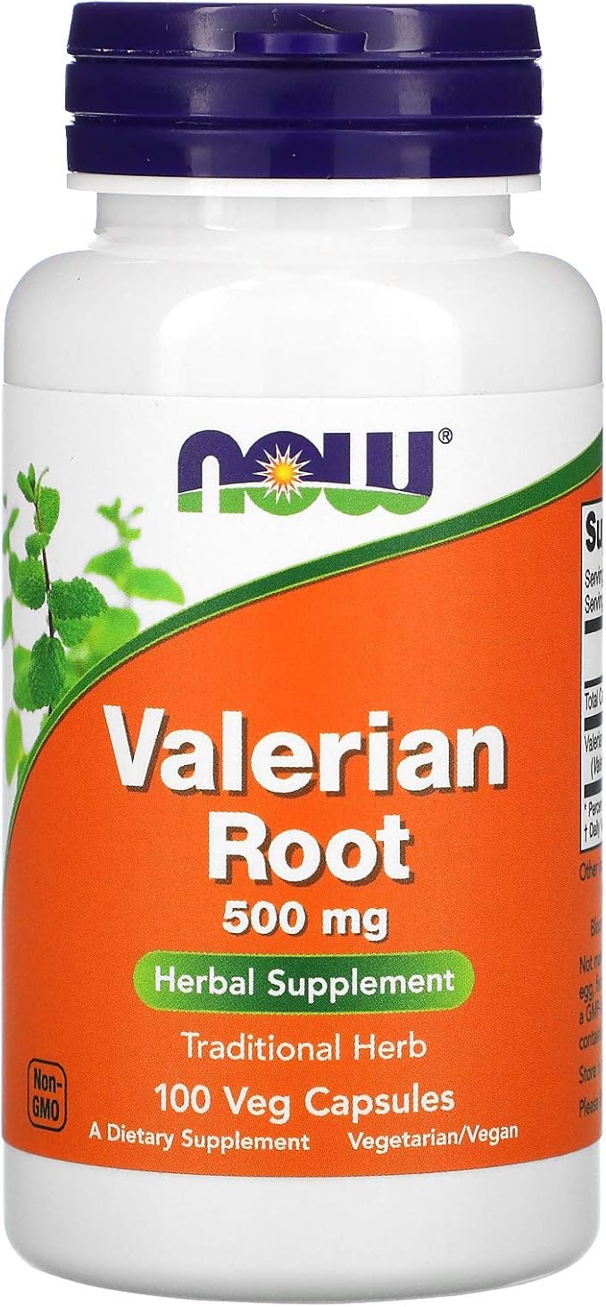 Valerian Root 500 mg - 100 Veg Capsules by NOW