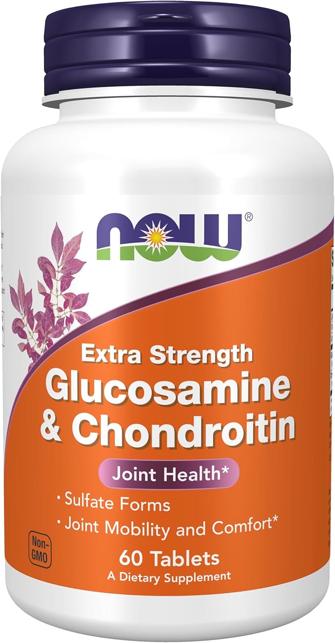 Extra Strength Glucosamine & Chondroitin, 60 Tablets by NOW