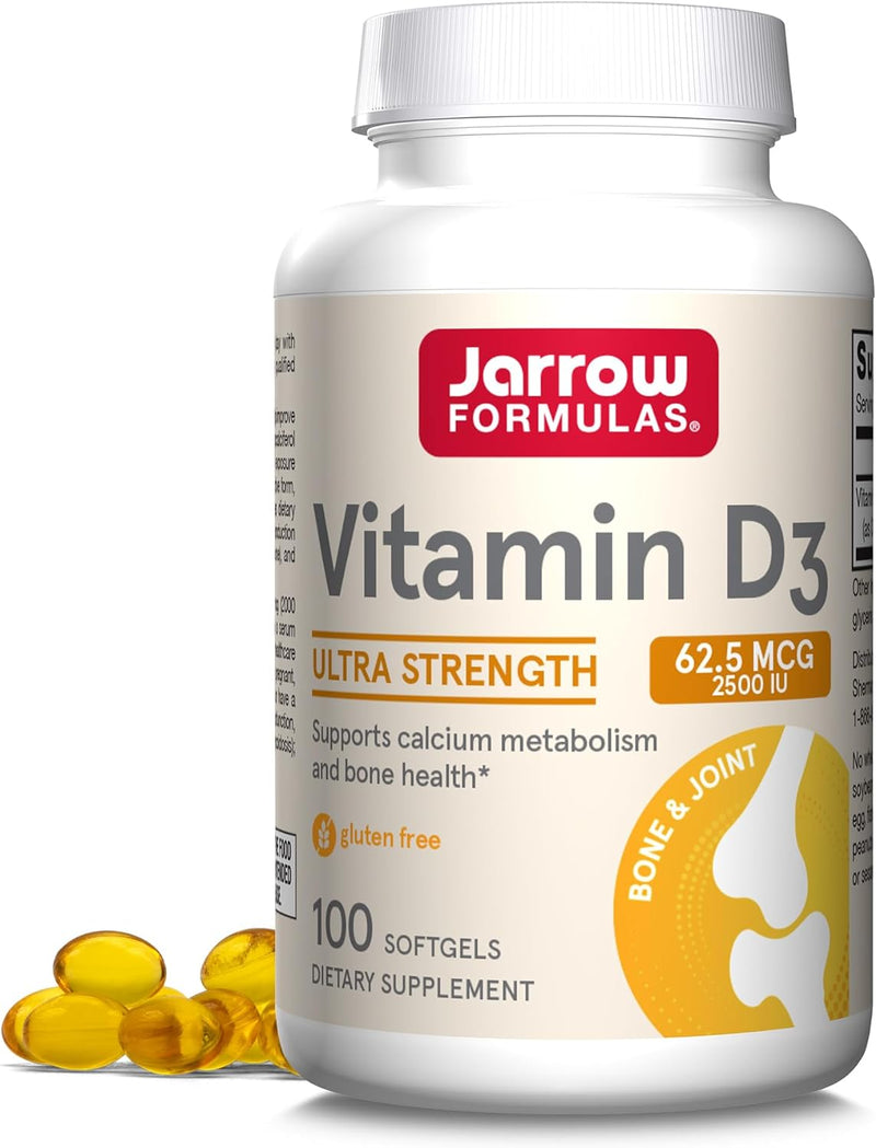Vitamin D3 62.5 mcg (2500 IU) 100 Softgels