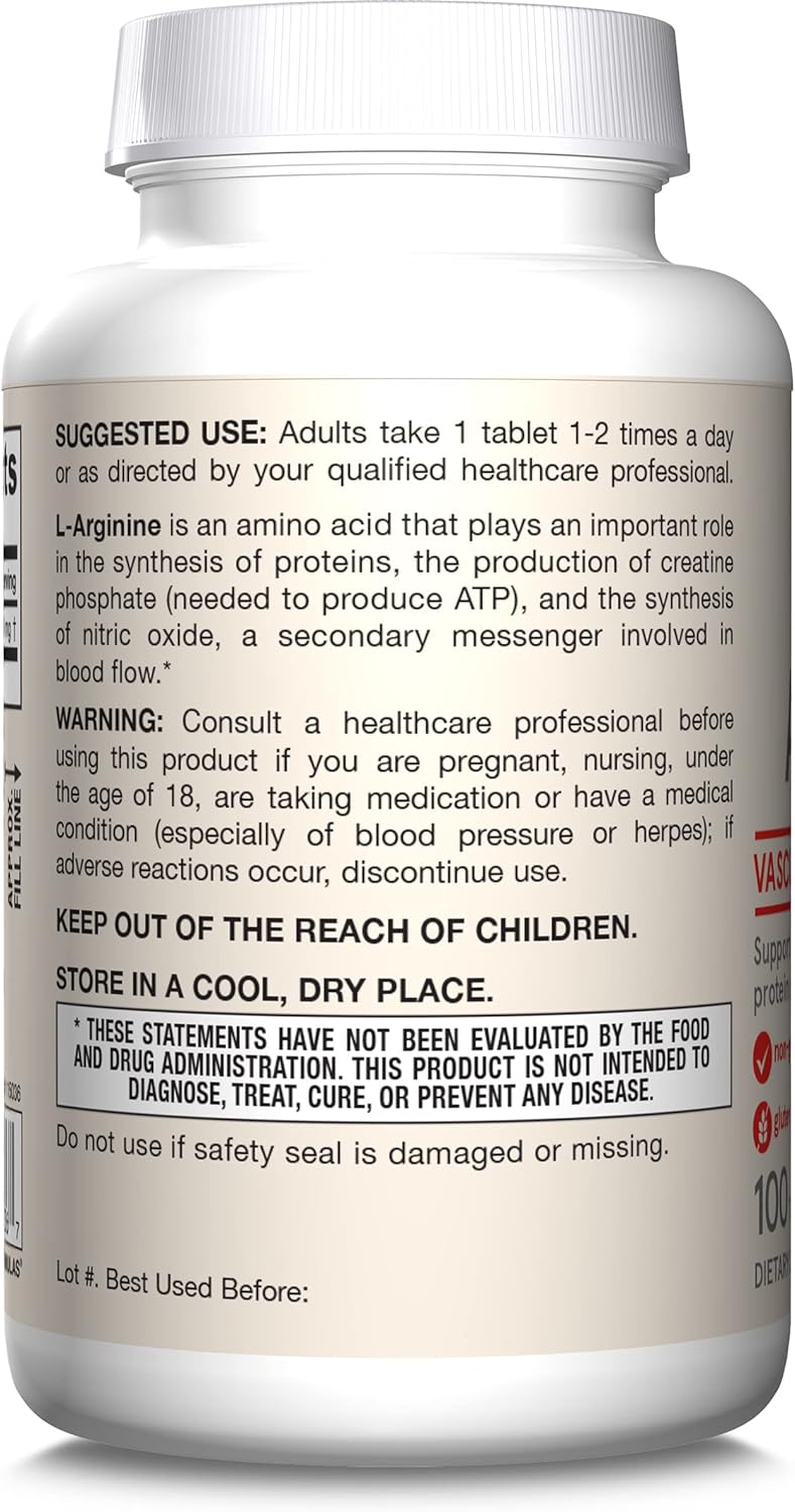 Arginine 1000 mg 100 Tablets
