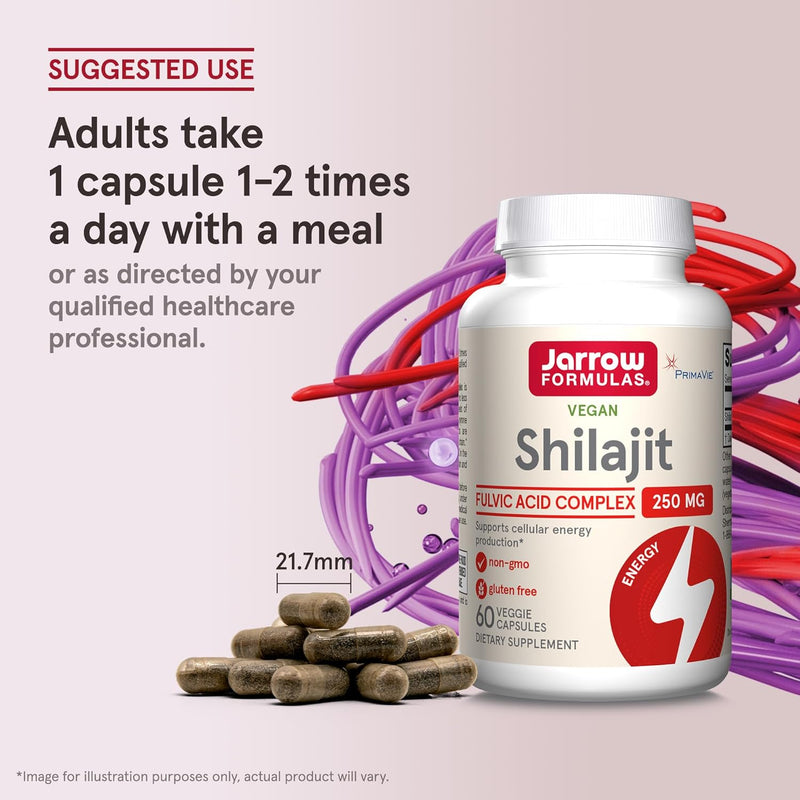 Shilajit Fulvic Acid Complex 250 mg 60 Veggie Caps
