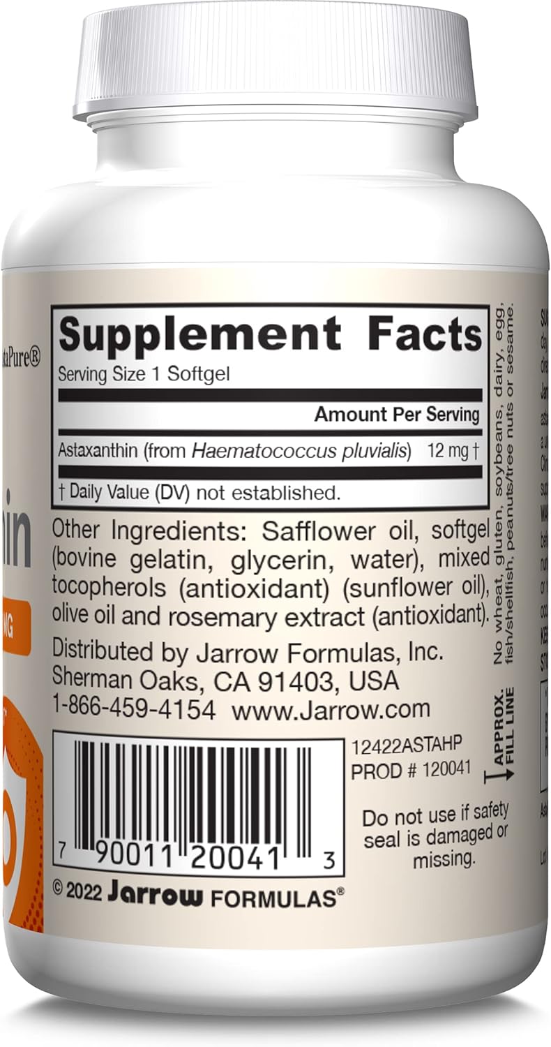 Astaxanthin 12 mg 30 Softgels