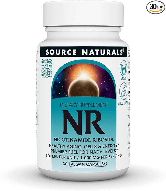 NR (Nicotinamide Riboside) 1,000 mg per Serving - 30 Vegan Capsules by Source Naturals