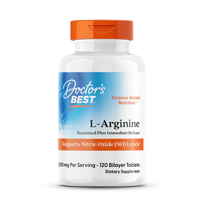 Arginine Sustained Plus Immediate Release, 1000 mg Per Serving, 120 Bilayer Tablets