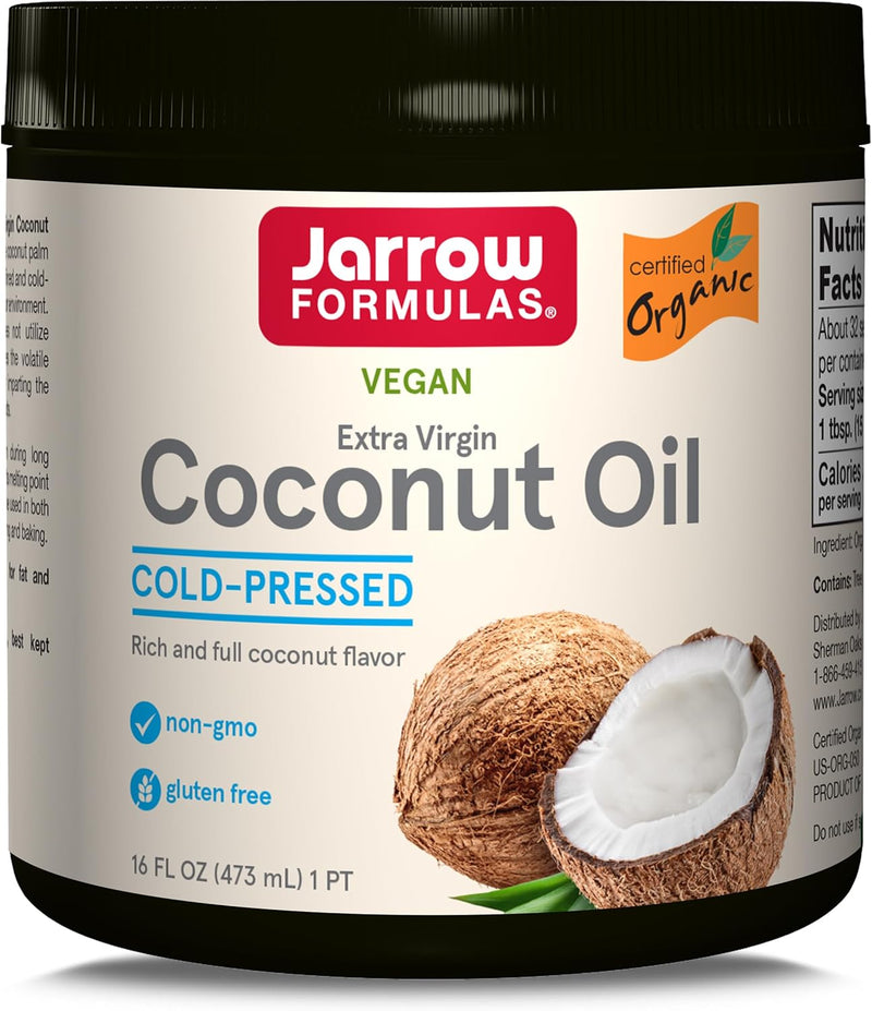Certified Organic Extra Virgin Coconut Oil 16 oz (454 g)