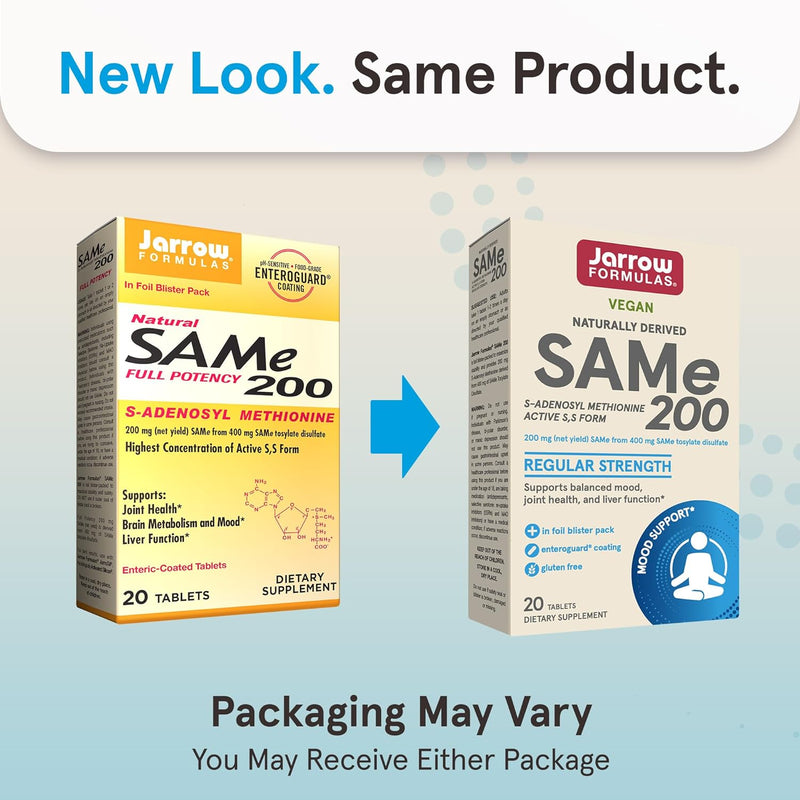 SAMe 200 mg 20 Enteric-Coated Tablets