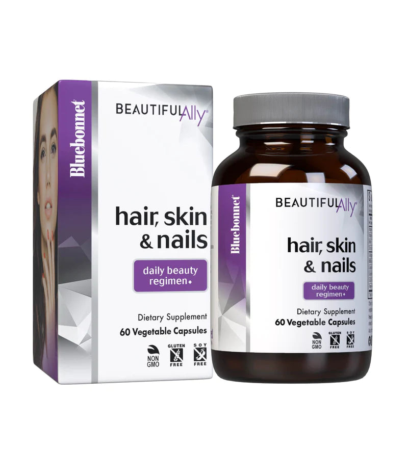 Beautiful Ally Hair, Skin & Nails 60 Vegetable Capsules, by Bluebonnet
