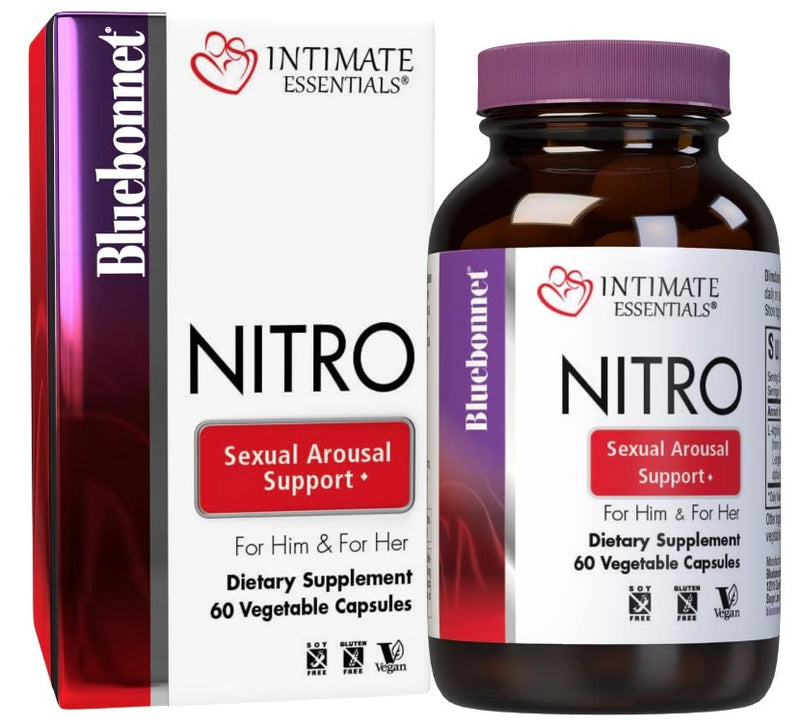 Intimate Essentials Nitro 300 mg 60 Vegetable Capsules, by Bluebonnet