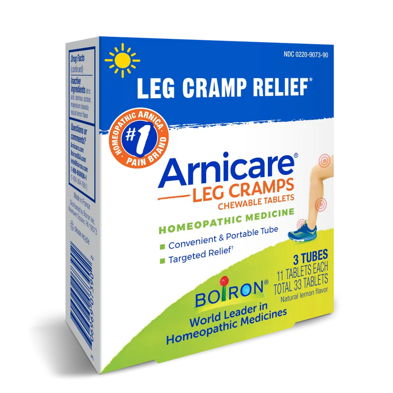 Arnicare Leg Cramps 3 Tubes (total 33 Tablets) by Boiron