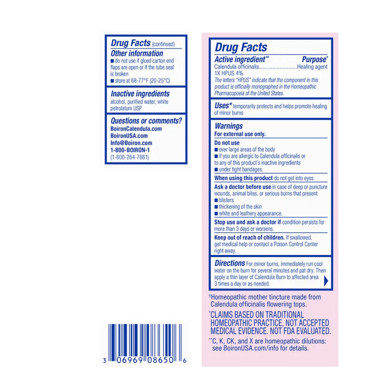 Calendula Burn Ointment 1 oz (30 g) by Boiron