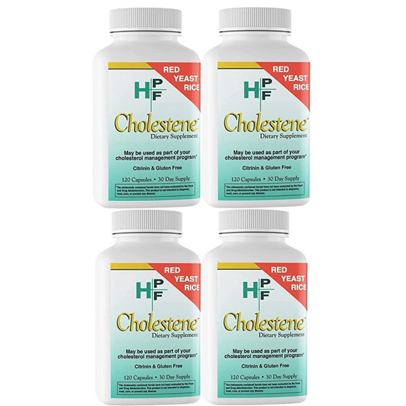 HPF Cholestene Red Yeast Rice 120 Capsules - 4 pack - B071VHGXWP