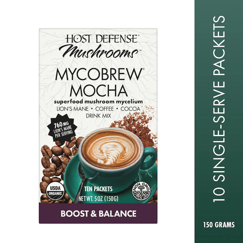 Host Defense Mycobrew Mocha Packets, 5 oz (150 G)