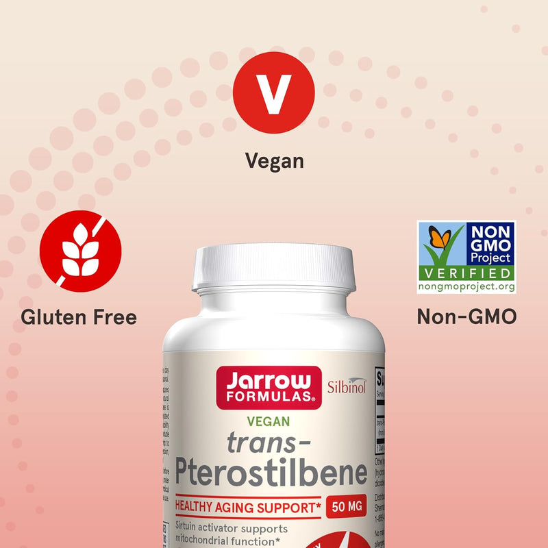 trans-Pterostilbene 50 mg 60 Veggie Caps