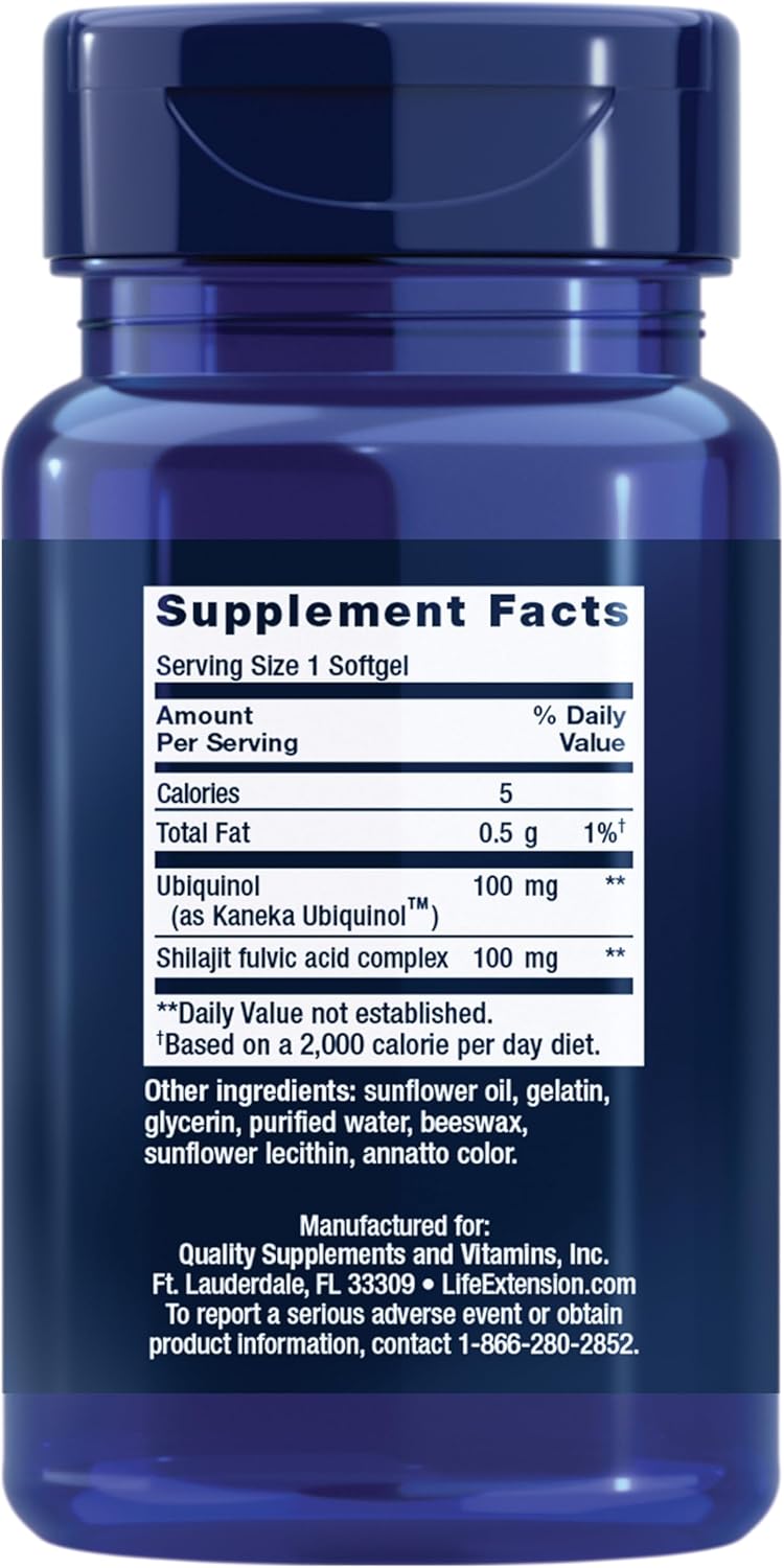 Super Ubiquinol CoQ10 with Enhanced Mitochondrial Support™ 30 Softgels by Life Extension