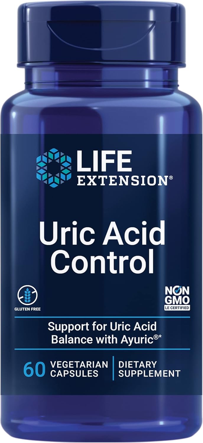 Uric Acid Control 60 Vege Caps by Life Extension