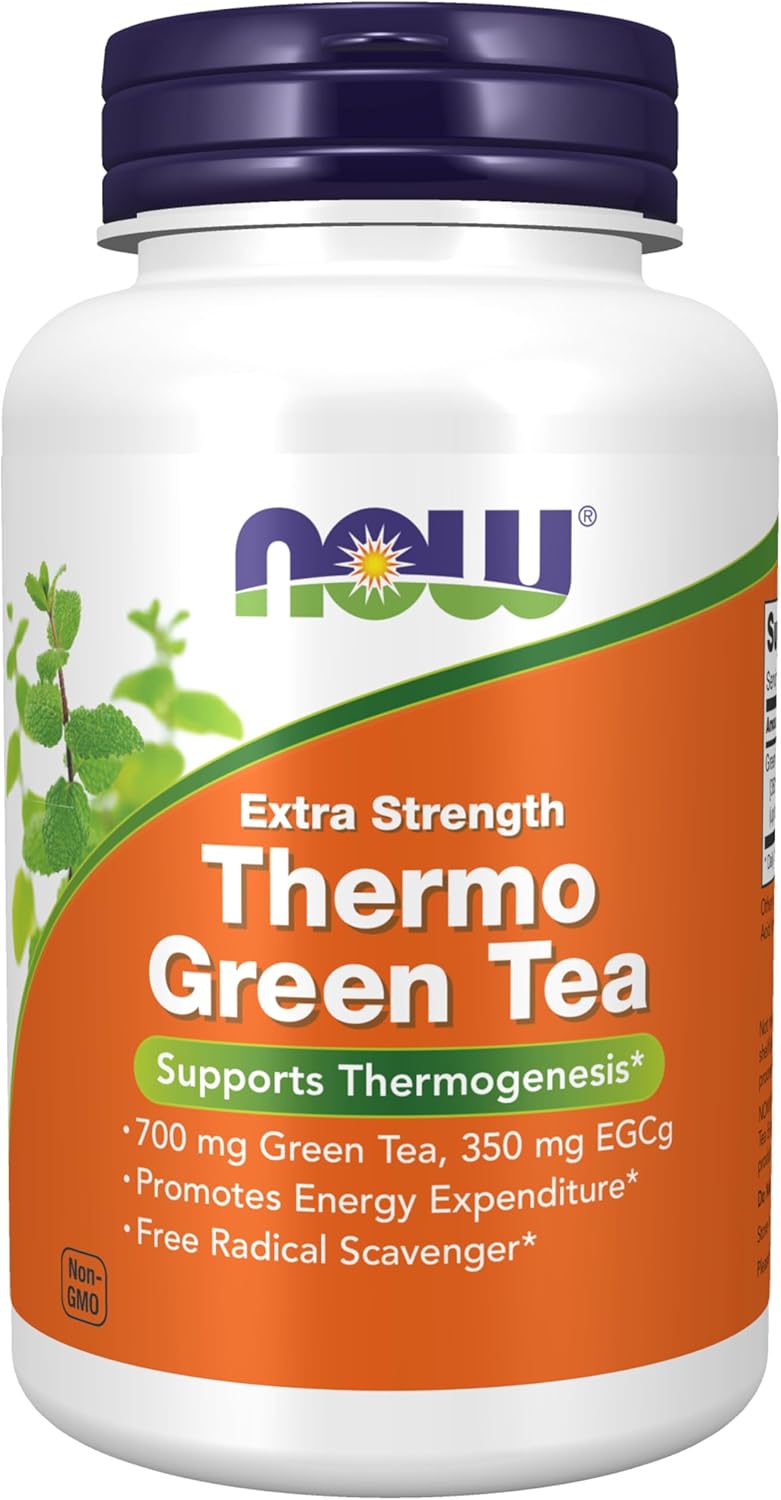 Thermo Green Tea Extra Strength - 90 Veg Capsules by NOW