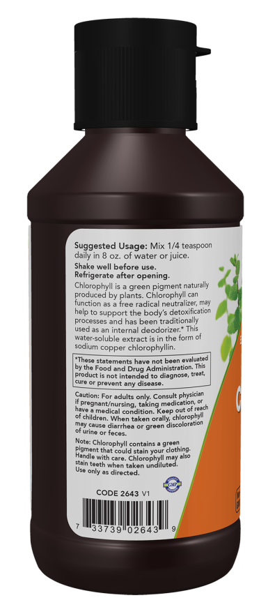 Liquid Chlorophyll Extra Strength Unflavored 4 fl. oz. (118 mL)