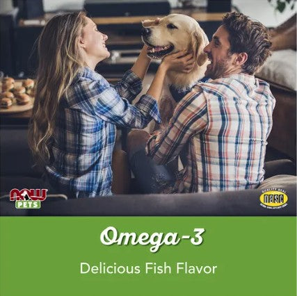 Omega-3 Support for Dogs/Cats, Great Fish, 180 Softgels, 8.9 oz (252 g), by NOW Pets