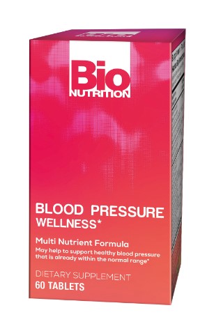 Blood Pressure Wellness 60 Tablets by Bio Nutrition - 2 Pack