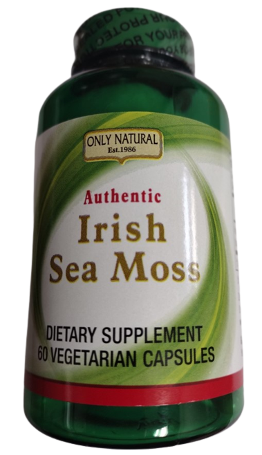 Authentic Irish Sea Moss (Chondrus crispus) 1000 mg 60 Veggie Capsules