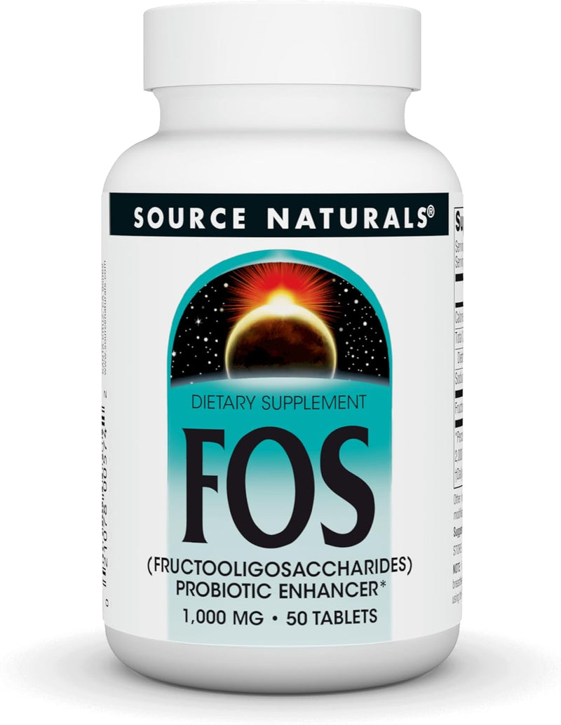 FOS 1,000 mg 50 Tabs by Source Naturals