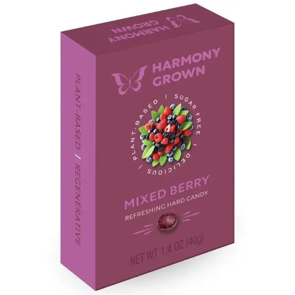 Harmony Grown Sugar-Free Mixed Berry Hard Candy 1.4 oz (40 g) by Stevita Naturals