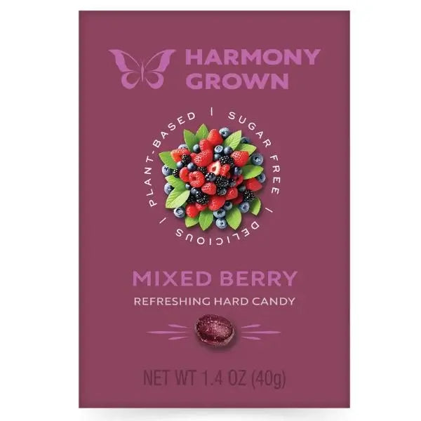 Harmony Grown Sugar-Free Mixed Berry Hard Candy 1.4 oz (40 g) by Stevita Naturals