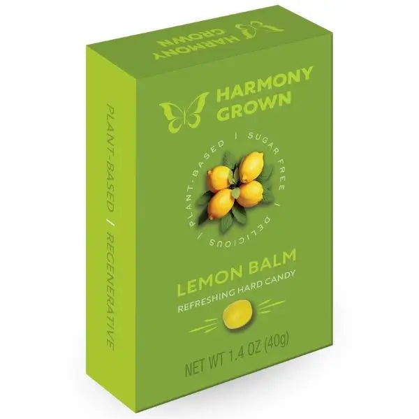 Harmony Grown Sugar-Free Lemon Balm Hard Candy 1.4 oz (40 g) by Stevita Naturals