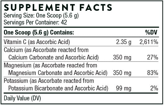 Buffered C Powder, 8.32 oz (236 g), by Thorne