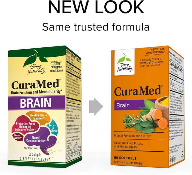 Terry Naturally Curamed Brain 60 Sgels by EuroPharma